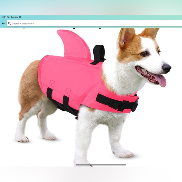 SUNFURA dog pet life jacket pink/black size M NWT - Picture 1 of 1